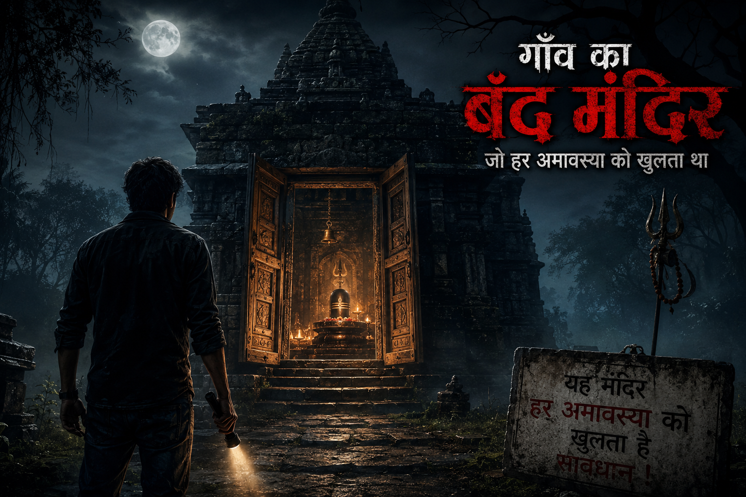 गाँव का बंद मंदिर जो हर अमावस्या को खुलता था | Horror Story in Hindi