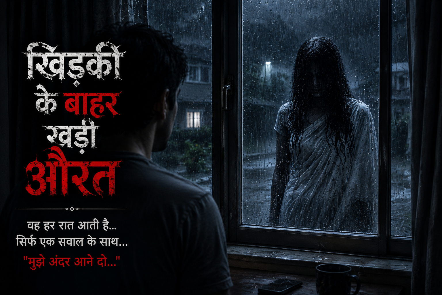 खिड़की के बाहर खड़ी औरत | Short Horror Story in Hindi