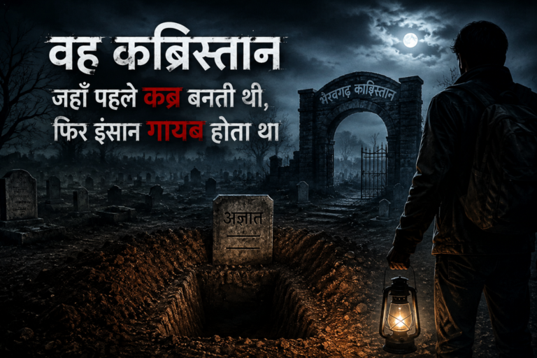 वह कब्रिस्तान जहाँ पहले कब्र बनती थी, फिर इंसान गायब होता था।