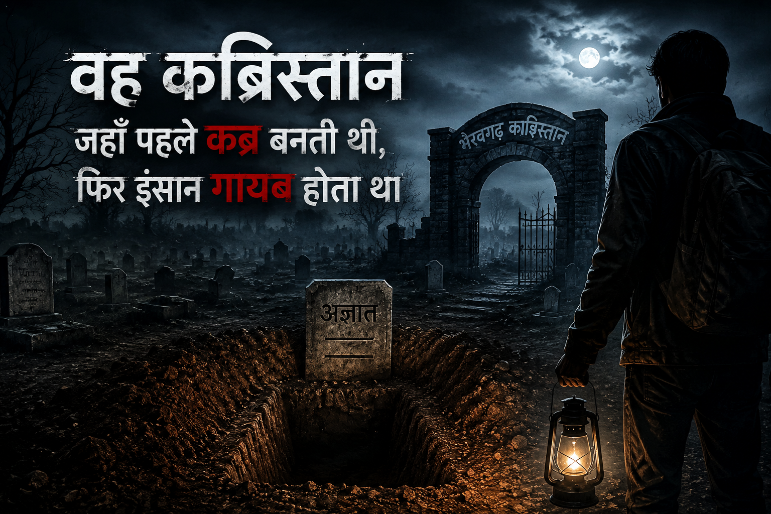 वह कब्रिस्तान जहाँ पहले कब्र बनती थी, फिर इंसान गायब होता था।