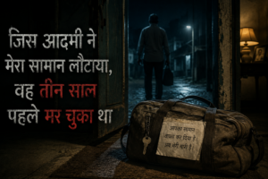 जिस आदमी ने मेरा सामान लौटाया, वह तीन साल पहले मर चुका था