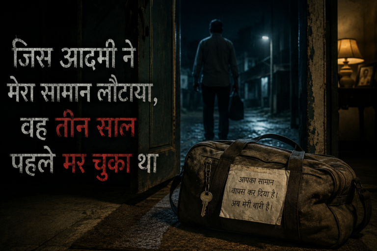 जिस आदमी ने मेरा सामान लौटाया, वह तीन साल पहले मर चुका था