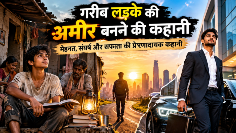 गरीब लड़के की अमीर बनने की कहानी। motivational story in hindi